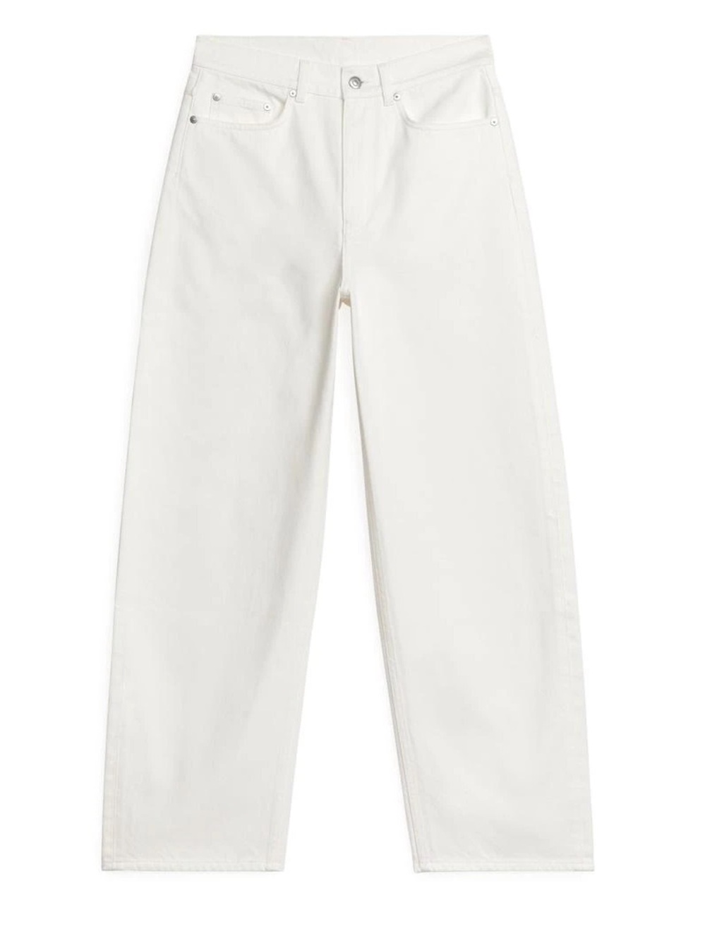 Arket White Barrel Leg Jeans Size 26